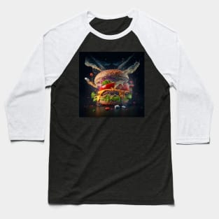 Delicious Cheeseburger with lettuce, onion, and tomato created for burger lovers Baseball T-Shirt